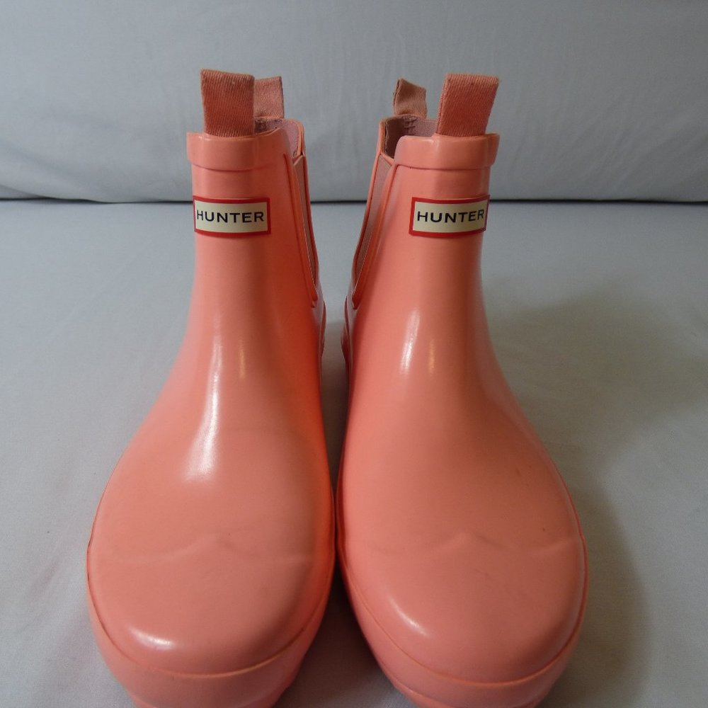 Bubble Gum Pink Hunter Short Rainboots, Size 4